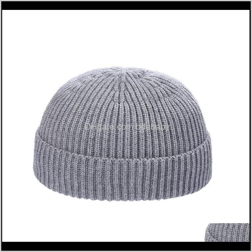 wool knitted melon skin hat men autumn and winter warm knitted hat outdoor women fashion hat