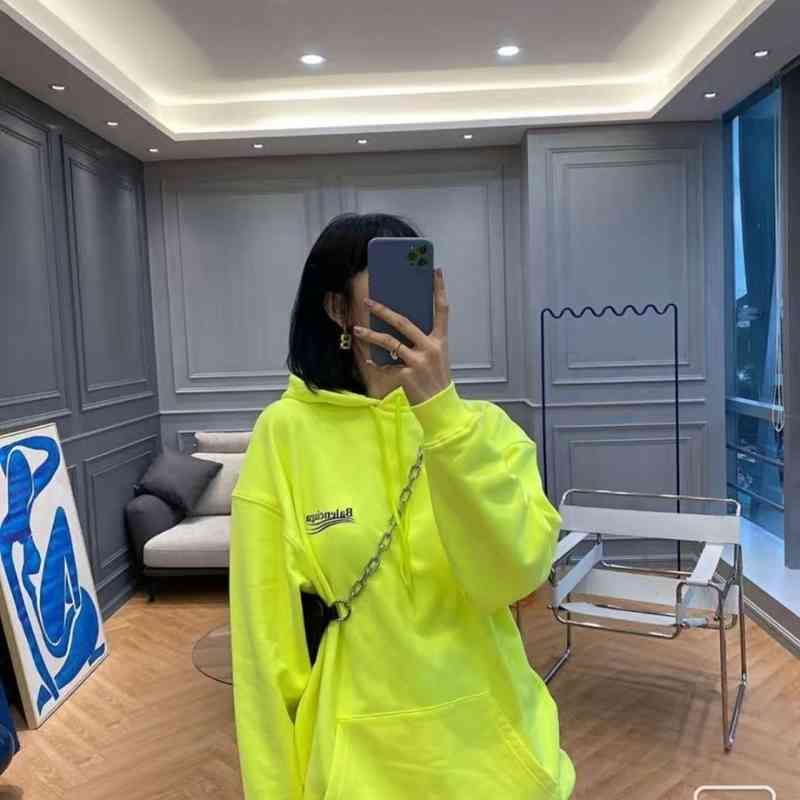 Compra Sudaderas De Moda Suéter 2022 Sudaderas Con Capucha Balencaigas  Hombre Otoño Algodón Capucha Sudadera Fluorescente Amarillo Tendencia  Hombres Mujeres Barato | Entrega Rápida Y Calidad | Es.Dhgate