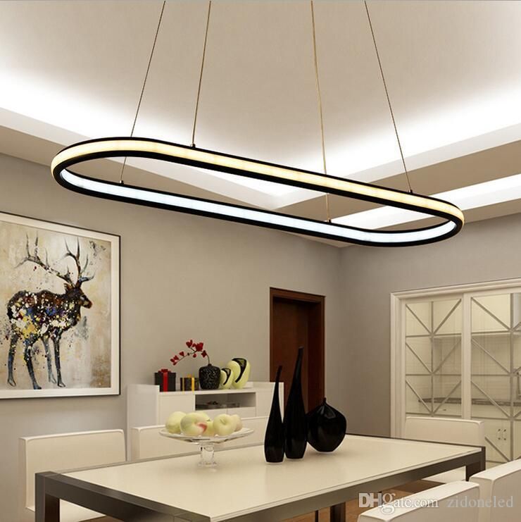 Double Glow Hanging Light Aluminum Modern Led Chandeliers Double Glow Hanging Light Aluminum Modern Led Chandeliers Pendant Lighting Fixtures Living Dining Kitchen Room High Brightness Lights