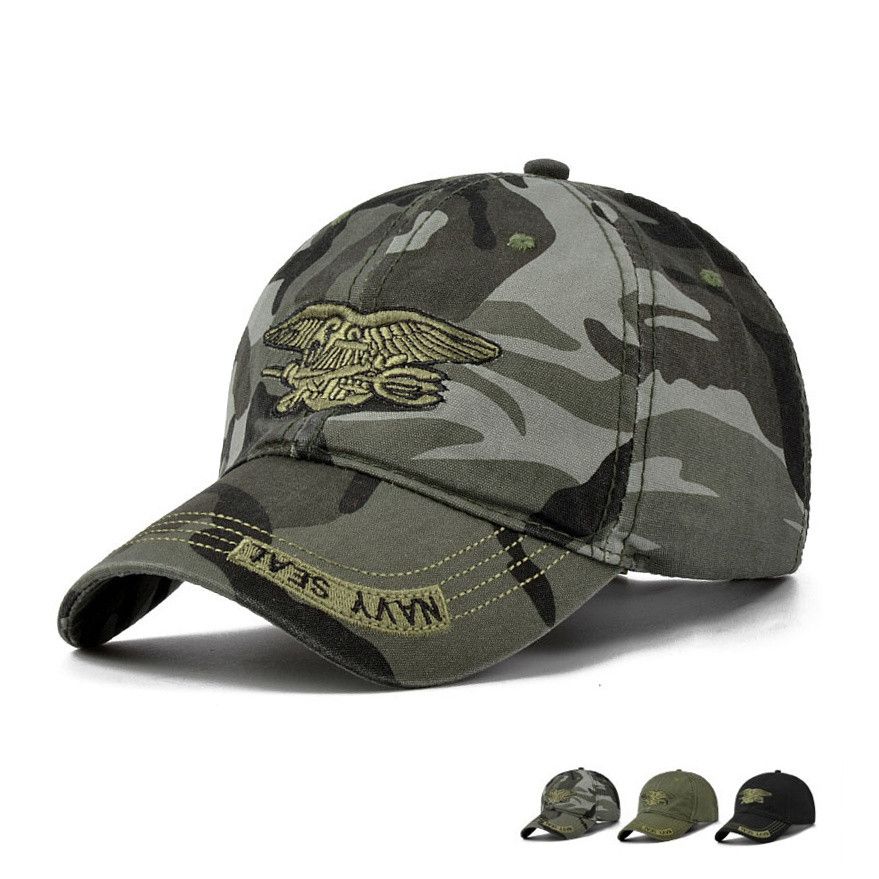 High Quality Camo Baseball Cap Men Camouflage Navy Seal Tactical Cap
