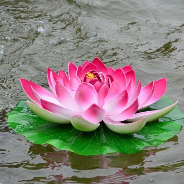 60CM Huge Artificial Decorations Lotus Flower DIY Craft Water Pool Fake