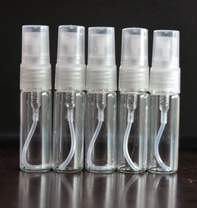 Clear 5ml /10ml Atomizer Refillable Pump Spray Bottles Makeup Perfume