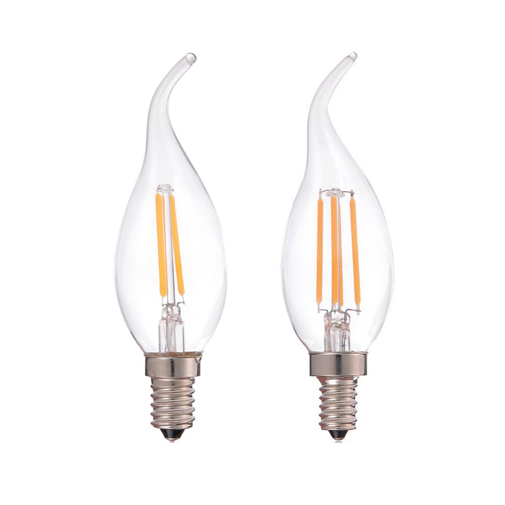 Retro Led Filament Light Bulb C35t Candle Flame Tip Style 2w 4w 6w Retro Led Filament Light Bulb C35t Candle Flame Tip Style 2w 4w 6w 110v 220v E12 E14 Base Chandelier Lamp Dimmable 15 Watt 9145 From