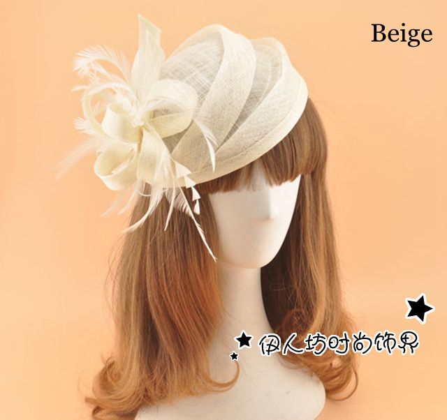 wedding hair hat