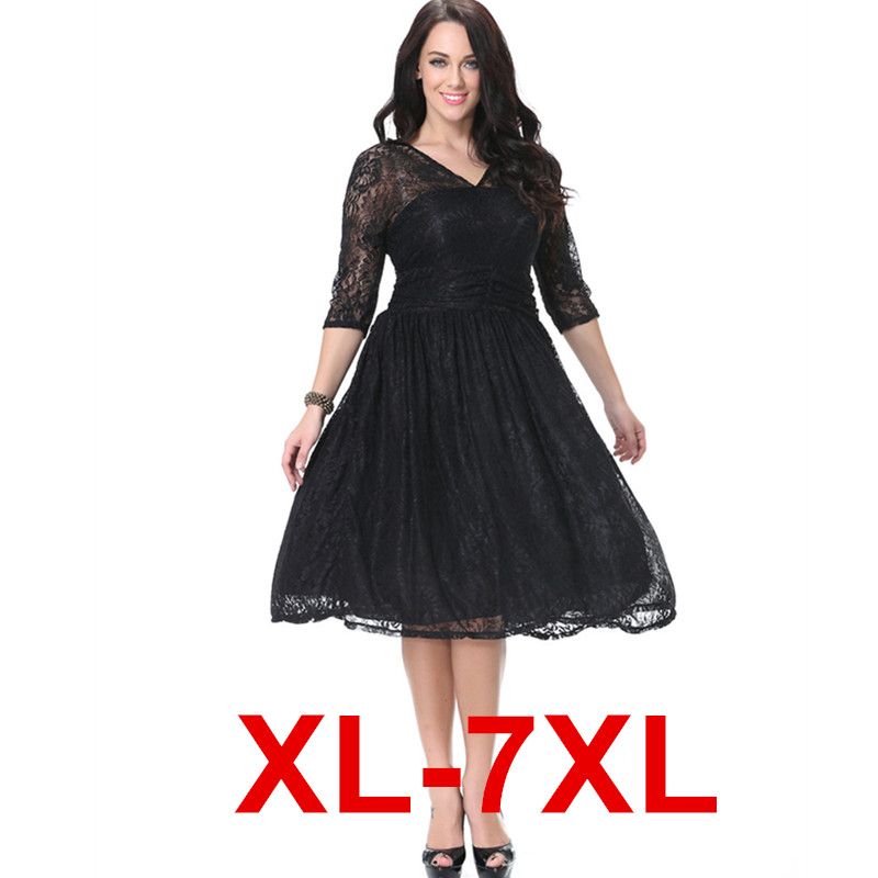 2016 spring new 2xl 7xl big size women clothes long sleeve a line plus size woman clothes