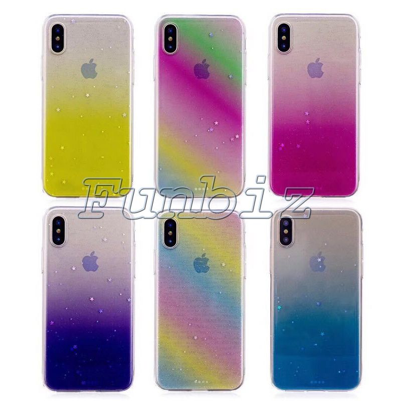 glossy rainbow color phone cases for iphone 6 6s 7 8 plus girl stylephone cases for iphone 6 6s 7 8 plus girl style soft tpu hard acrylic back cover for iphone x custom leather cell phone cases customize your own cell