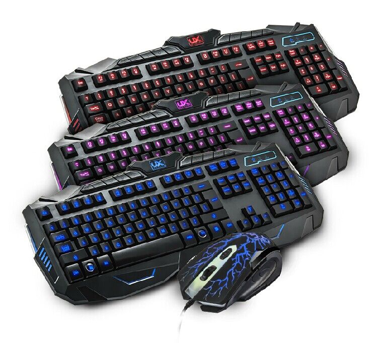 Discount Gaming Keyboard Mouse Combos Mechanical Keyboard Ergonomic