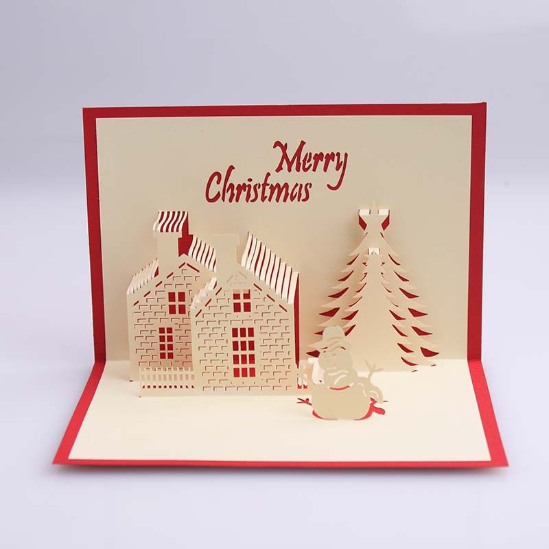 Cartes de noël 3D,Pop Up Carte de Noël,Cartes de Voeux de Noël avec Enveloppes,meilleur cadeau pour Noël,carte-cadeau de Noël