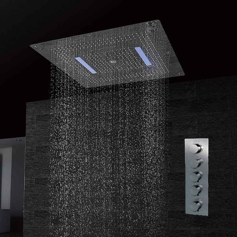 2019 Bathroom Led Shower Set,Embeded Ceiling 800*800mm Rainfall