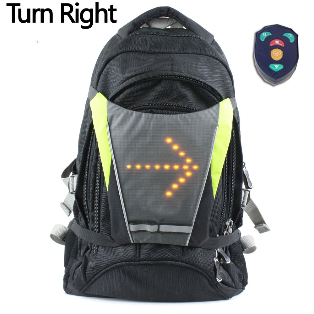 2021 LED Turn Signal Waterproof Reflective Backpack Cover Wireless