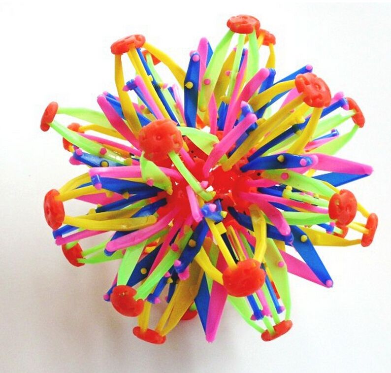 Express Shipping Colorful Expandable Plastic Sphere Ball Kid Spherical Toy Christmas Baby Shower