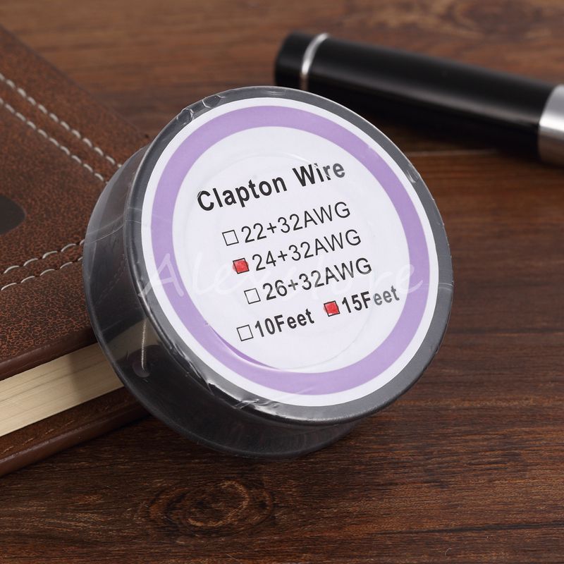 Newest Clapton Wire Resistance Wires 15 Feet 22+32 24+32 26+32 Awg