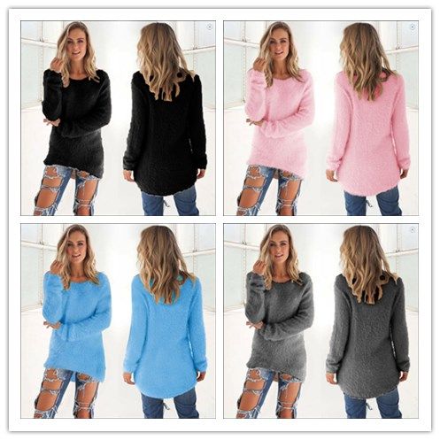 2019 2018 fashion women s warm sweaters girls cardigan casual grey