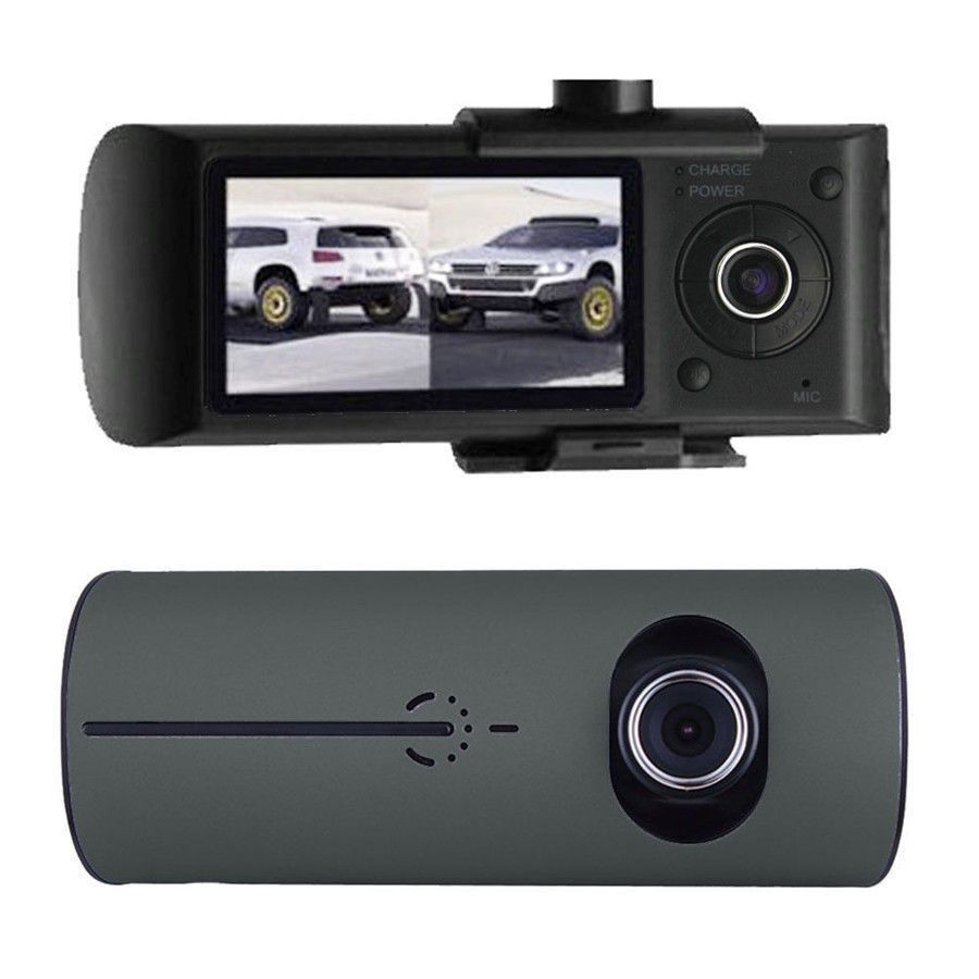 Dual Lens Car DVR X3000 R300 Dash Camera Car Camera Dvr With GPS G