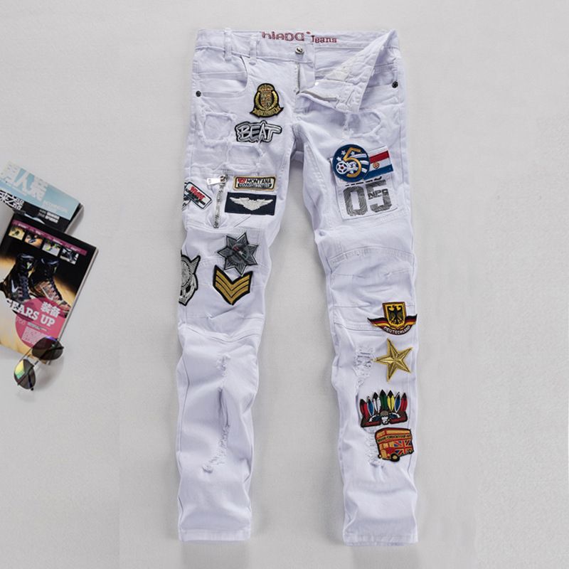 mens white trousers