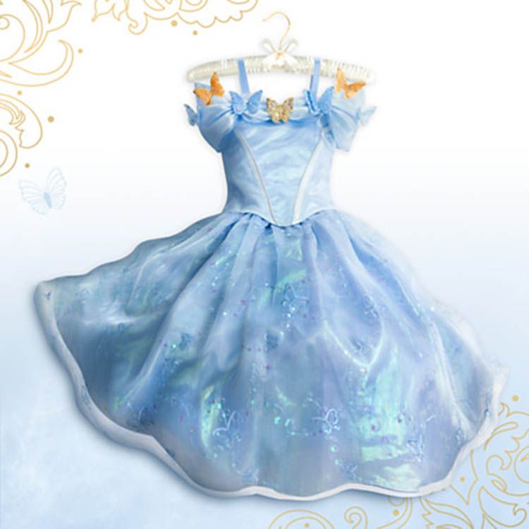 Compra De La Nueva De La Cenicienta De Vestuario De La Película 2015  Vestido De Cenicienta Nueva Cenicienta Vestido De Los Niños Para Los Niños  Barato | Entrega Rápida Y Calidad | Es.Dhgate