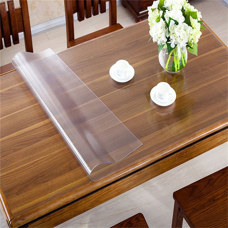 2018 Whole Rectangle Oilproof Table Cover Clear Matte Pvc 2018 Whole Rectangle Oilproof Table Cover Clear Matte Pvc Tablecloth Desk Protector Cloth Placemat 1 5mm Thickness Decorations From Jiguan
