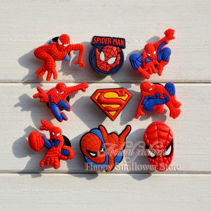 crocs spiderman charm