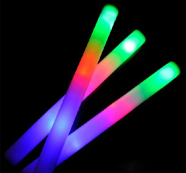 Concert Neon Stick Colorful Light Emitting Led Sponge Stick Foam Neon