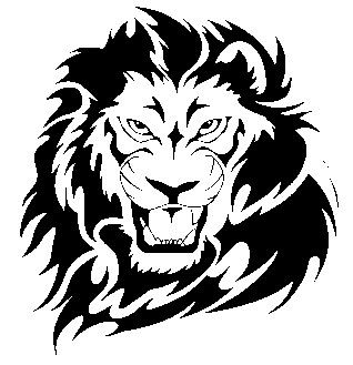 car styling decals stickers lion head 15cm