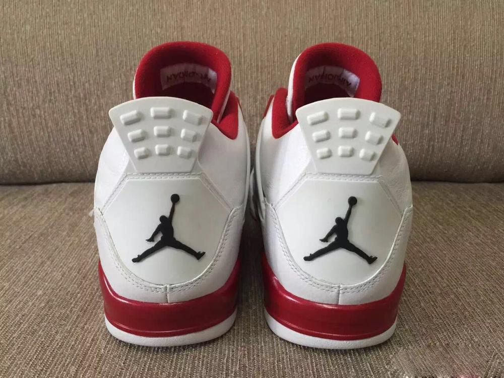 Nike Air Jordan 4 Iv Retro Alternate 89 White Black Gym Red Mens Basketball Shoes Authentic Men 