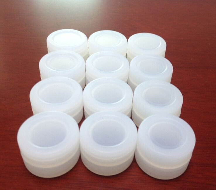 3 ml Effacer le conteneur de silicone antiadhésif de qualité alimentaire approuvé pour la cire BHO Huile Butane Vaporisateur Silicon Pors DAB Cire