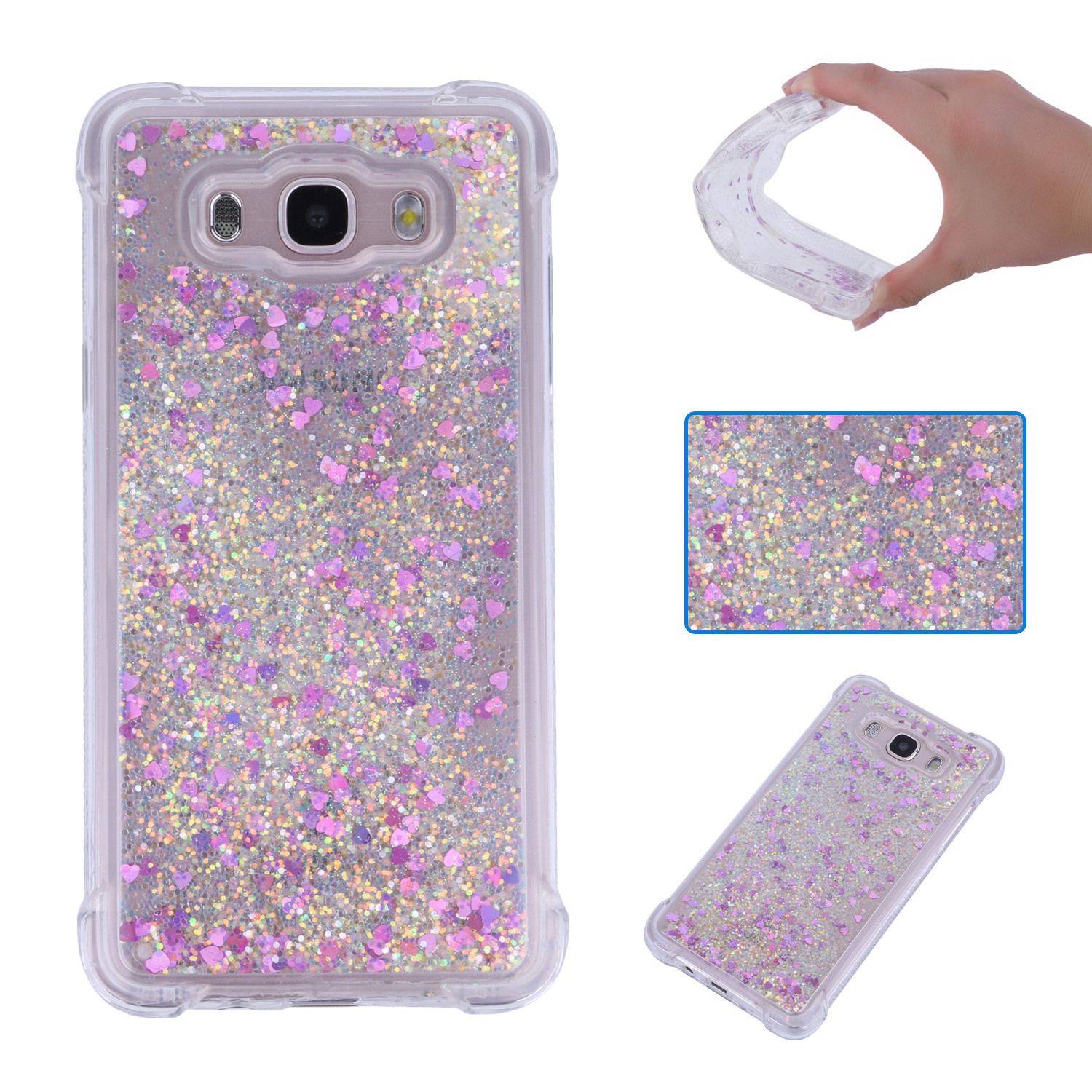 Handyhüllen Für Htc e Quicksand Moving Bling Glitter Handyhüllen Für Htc e Quicksand Moving Bling Glitter Schwimmdynamische Transparente Fall Drop Proof Shell Für Samsung Galaxy J3 J7 J1 J5 J7 2016 J330 J530