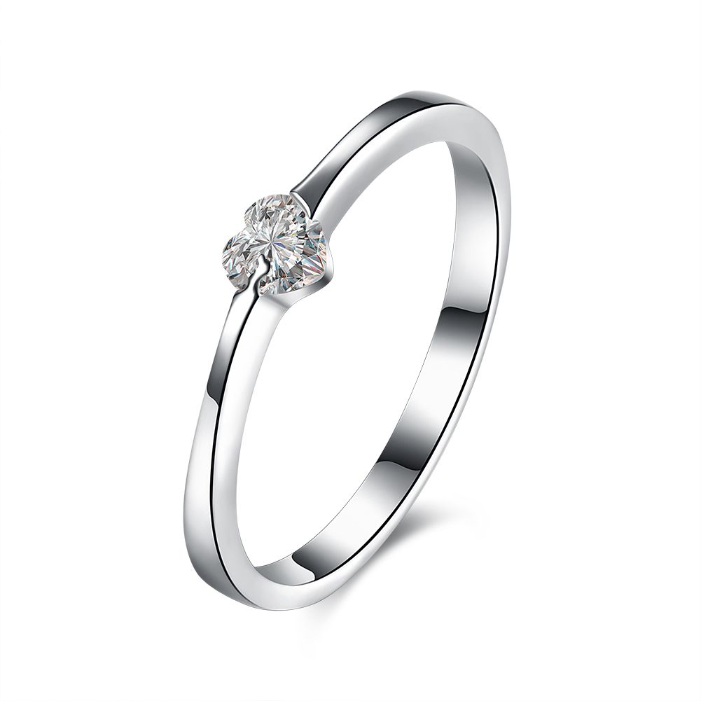 2018 Romantic Heart Shaped Love Ring Wedding Engagement Party Anniversary Christmas Valentine Gifts For La s Girls Women 925 Sterling Silver From