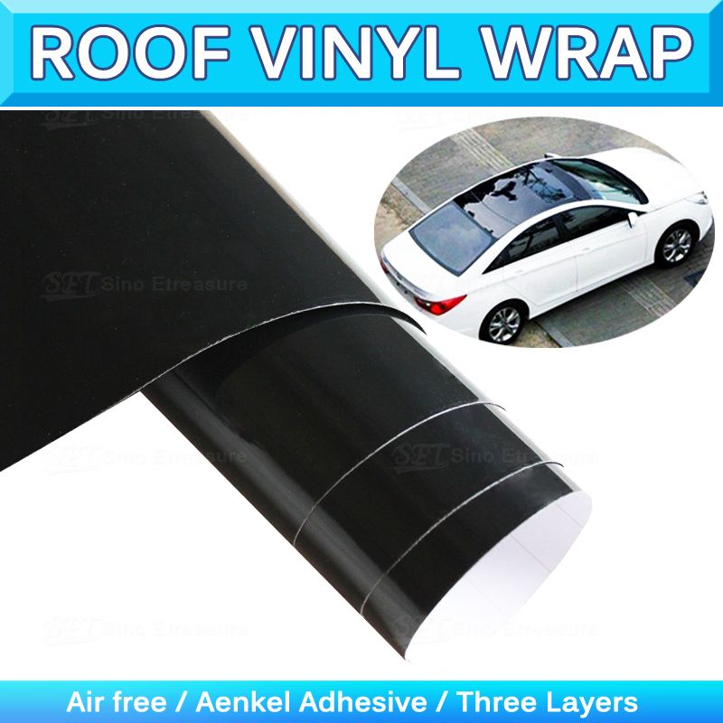 2020 Glossy Car Panorama Sunroof Vinyl Wrap Sunroof Sticker Film 3