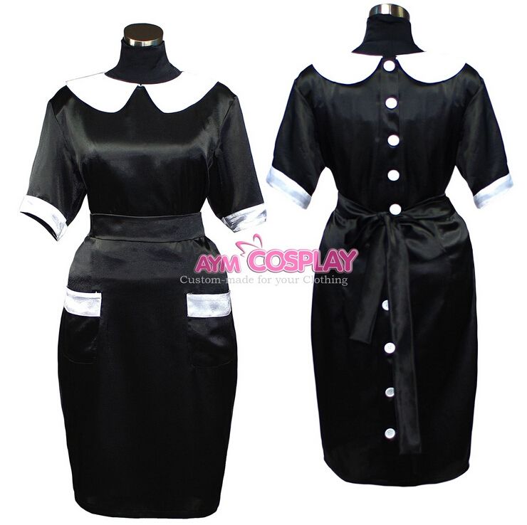 New Arrival Custom Made Sissy Maid Satin Dress Straight Fit Outfit New Arrival Custom Made Sissy Maid Satin Dress Straight Fit Outfit Fancy Cosplay Costume Uniform Clothing Cat Costume Group Costumes From Bauhaus, ... - New Arrival Custom Made Sissy Maid Satin Dress Straight Fit Outfit