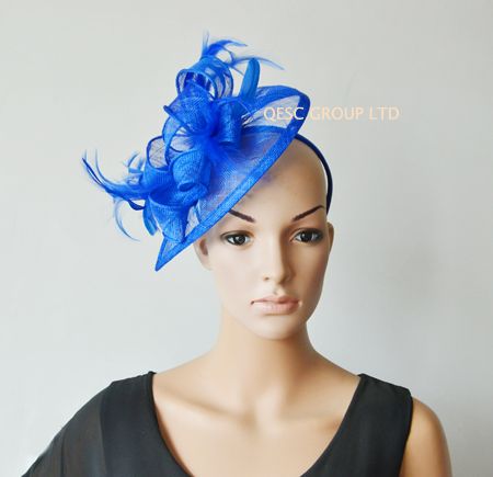 royal blue occasion hat