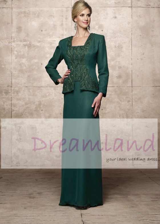 Dark Green Mother Of The Bride Dress ...