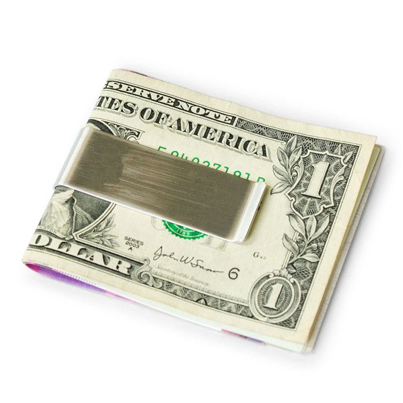 2021 Iacces Metal Money Clips With Credit Cash Holder Titanium