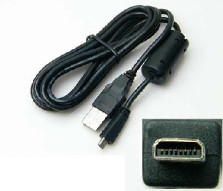 100 Brand NEW USB 2.0 UCE6 Cable Cord A Male to Mini 8 Pin for Nikon