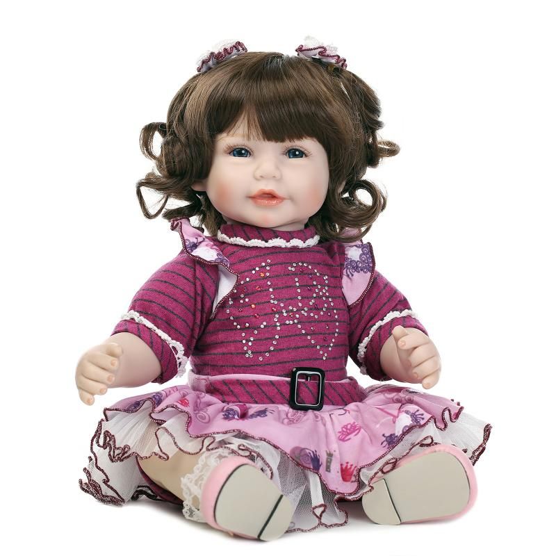 22" Real Look Reborn New Baby Alive Silicone Girl ...