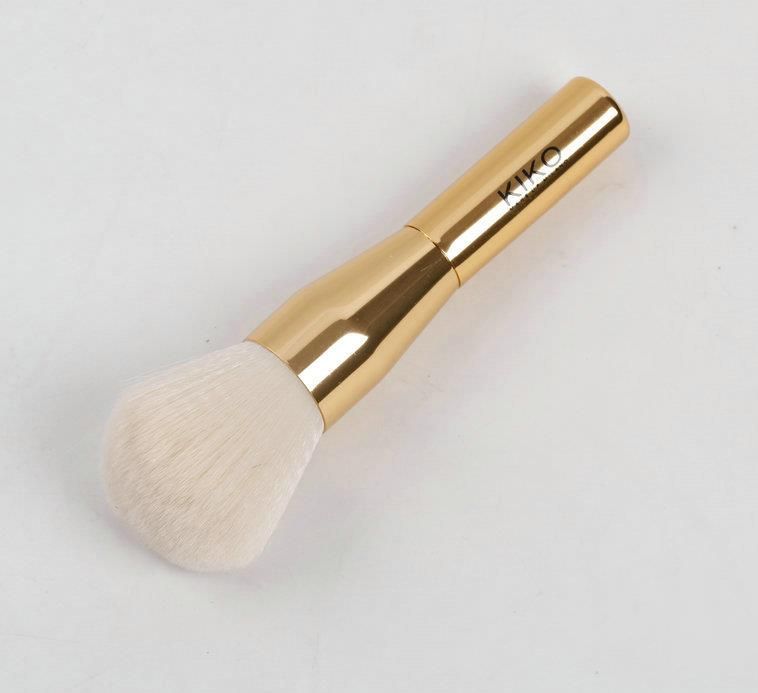 Kiko Gold Brush with White Hair Face Foundation Powder Blush Brush DHL