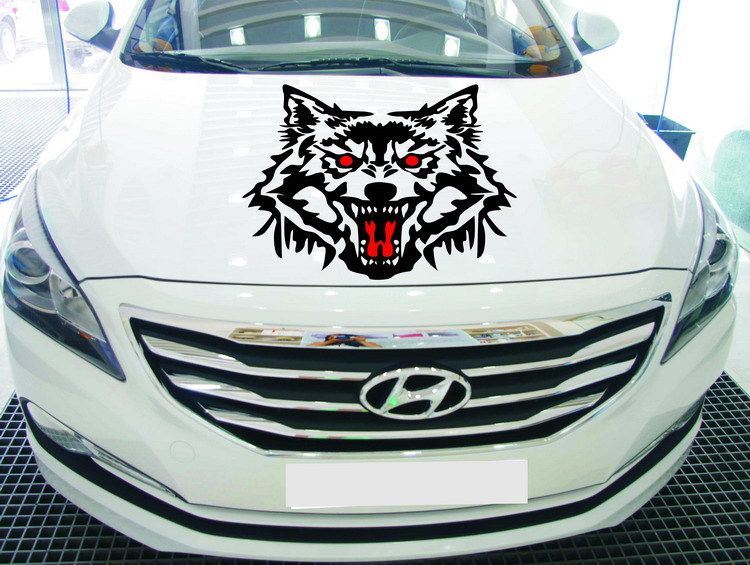 2020 Wolf Car Sticker Whole Body Decals Running Wolf Personalized