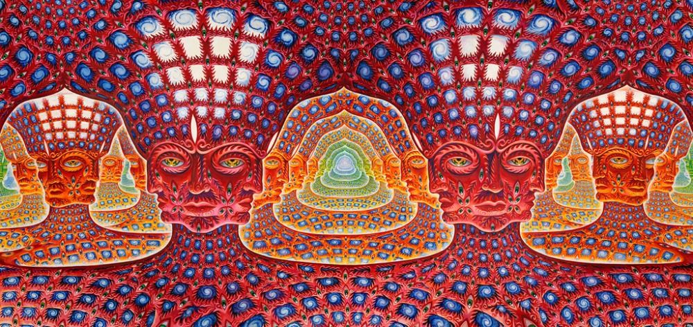 2018 poster47x24 28x13 trippy alex grey wall poster print home decor