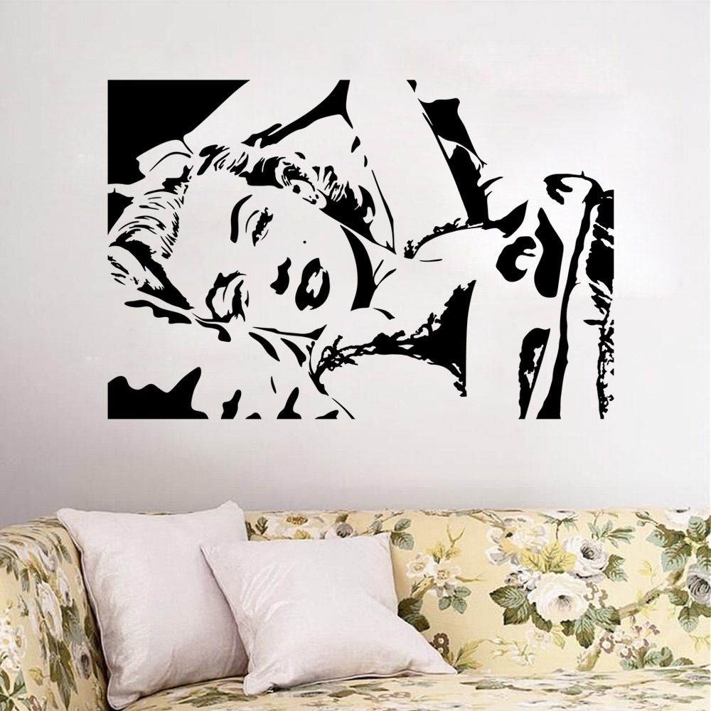 Marilyn Monroes Sleeping Pose Wall Art Mural Decor Sexy Monroe