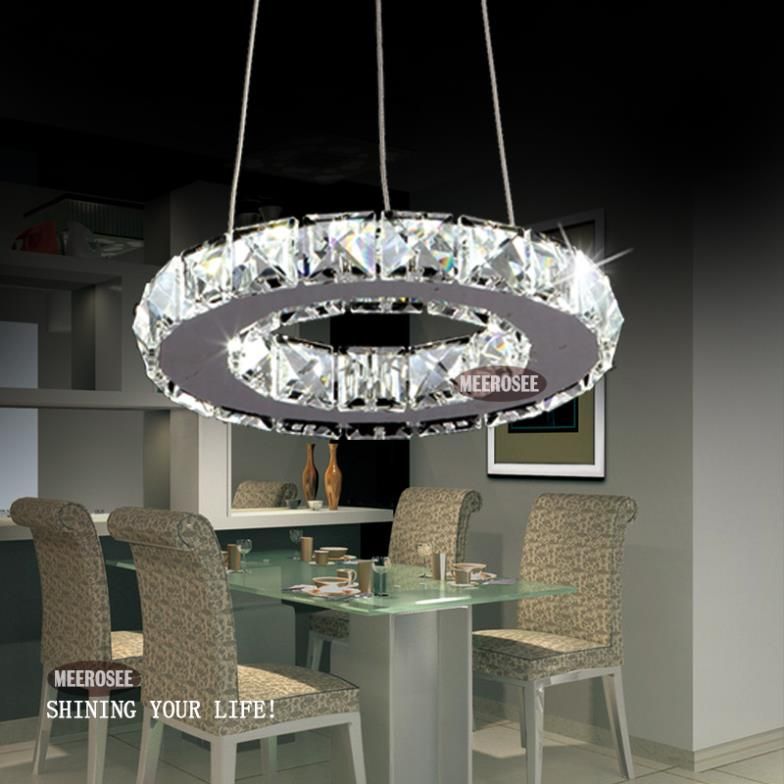 Modern Silver Crystal Ring Led Chandelier Pedant Lamp Modern Silver Crystal Ring Led Chandelier Pedant Lamp Light Lighting Fixture Circle For Deer Antler