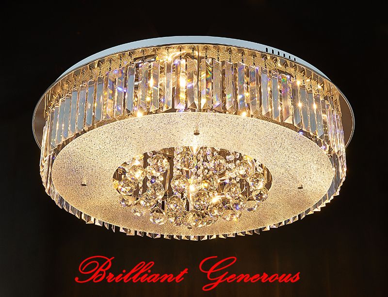 Plafoniere Moderne Con Cristalli : Acquista moderna grande plafoniera di cristallo lampadario led k9