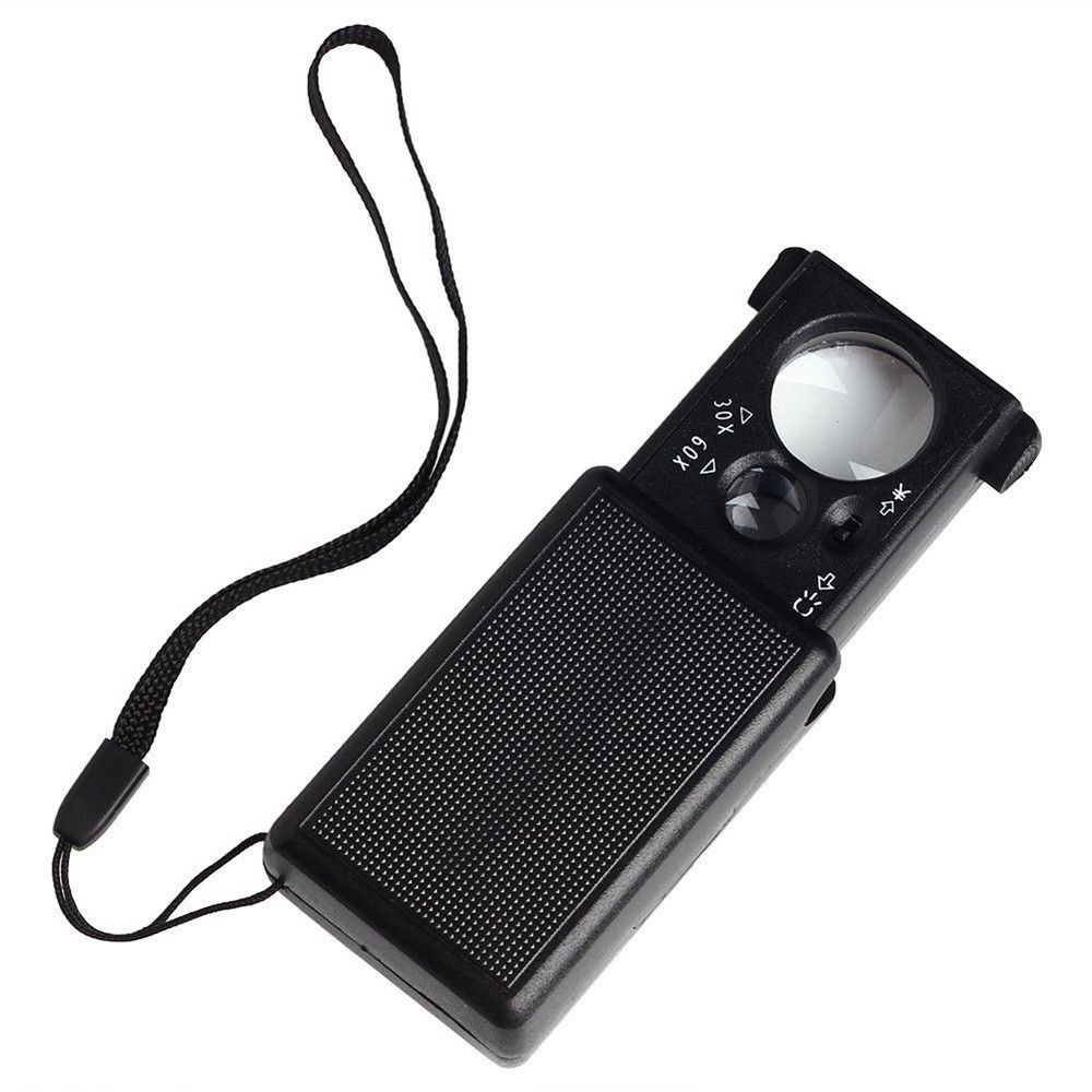 2018 Hot New Item 30x 60x Pocket Magnifier Microscope Jewelry Loupe 2018 Hot New Item 30x 60x Pocket Magnifier Microscope Jewelry Loupe Glass Led Uv Currency Light Magnifying Lamp 9881 From Lightindx 3 52 Dhgate