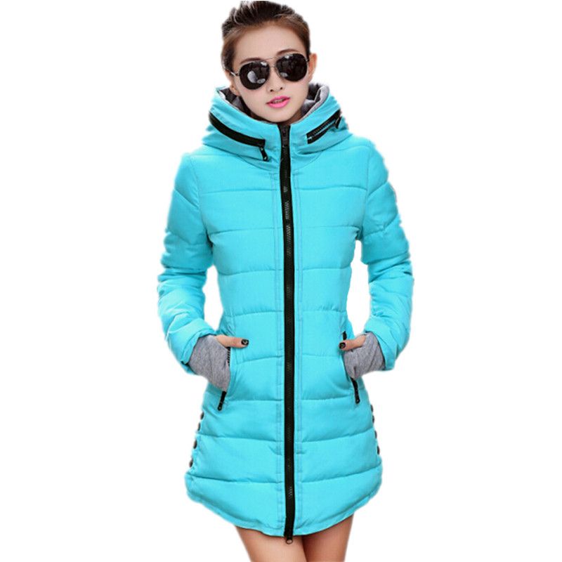2019 Wholesale Women&#39;S Cotton Padded Jacket 2016 Winter Jacket Women Long Down Cotton Plus Size ...