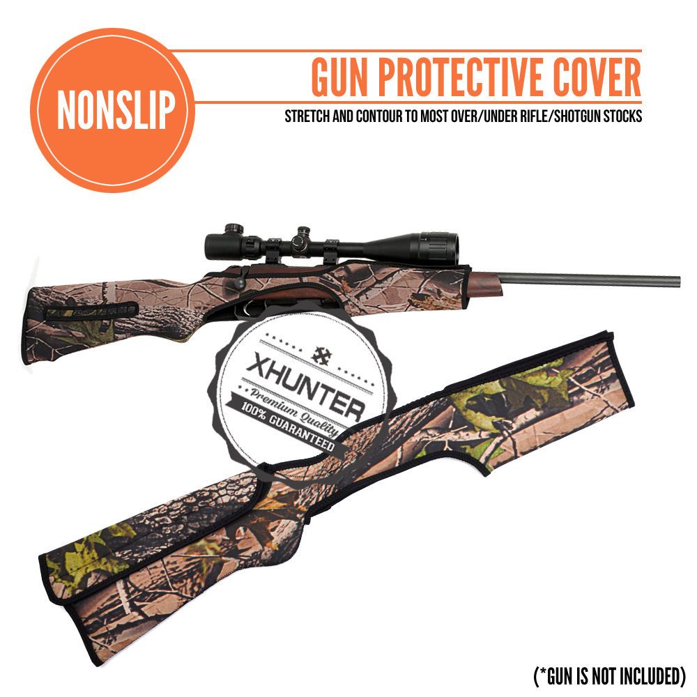 2019 Xhunter Gun Stock Cover Rifle Shotgun Protective Cloth Neoprene
