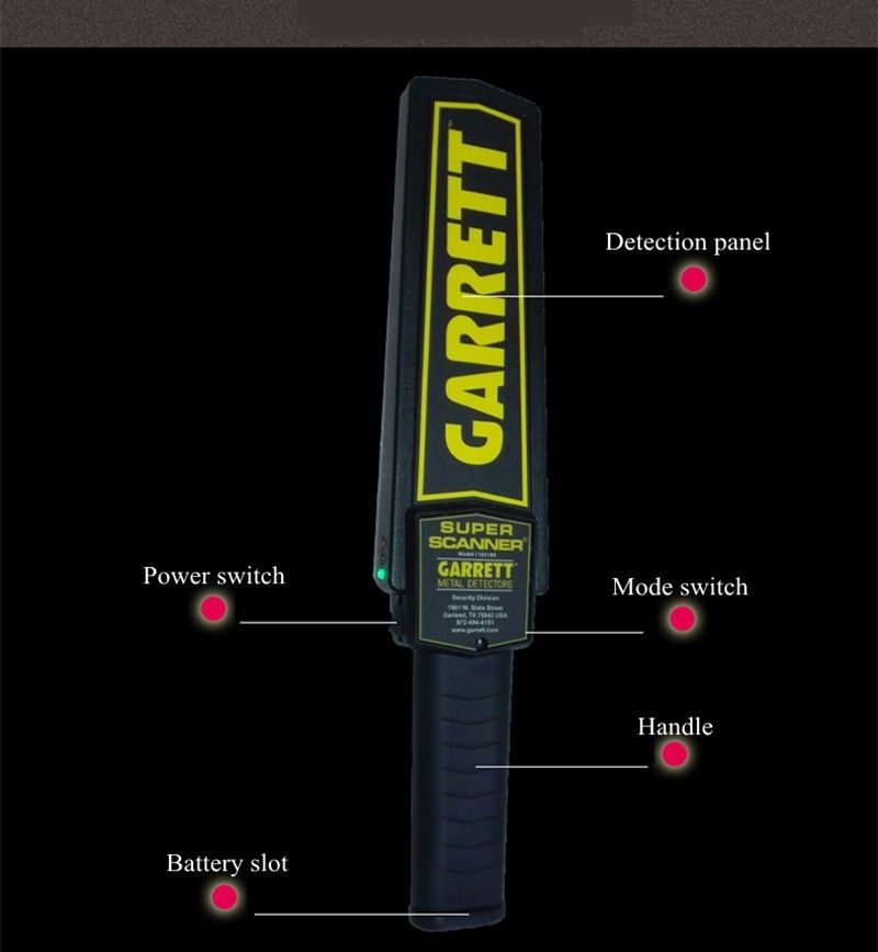 2021 High Sensitivity Garrett Super Scanner Hand Held Gold Metal