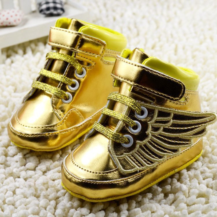 golden shoes for boy