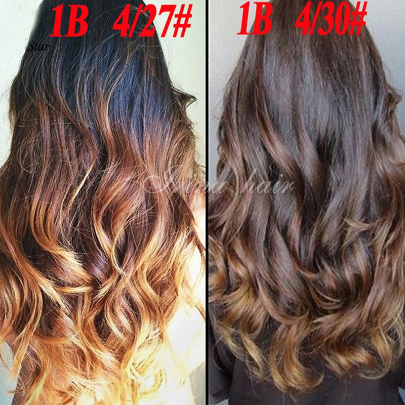Top Grade Ombre Hair Extensions Brazilian Virgin Hair Body Wave