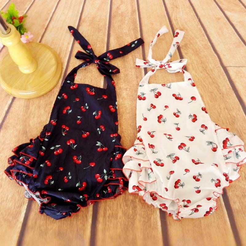 cherry romper baby