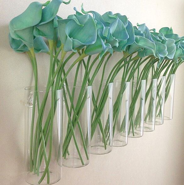 Modern Wall Design Wall Glass Vases Flower Pots Planters Home