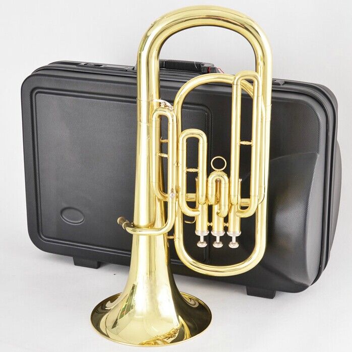 2019 NEW Brass Super BARITONE TUBA PISTON HORN Baritones With Case From